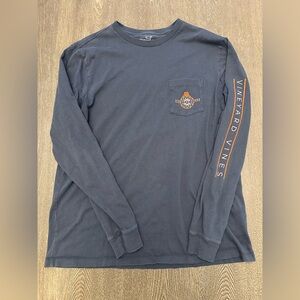VINEYARD VINES NAVY BASKETBALL LONG SLEEVE SHIRT - Size Medium SKU:60